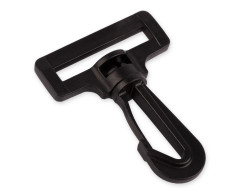 Карабин пластик поворотный шир.20мм.