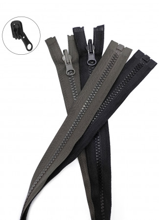 Молния трактор Т5 1 замок у/з бегунок перекидной LOGO 80см в Пензе