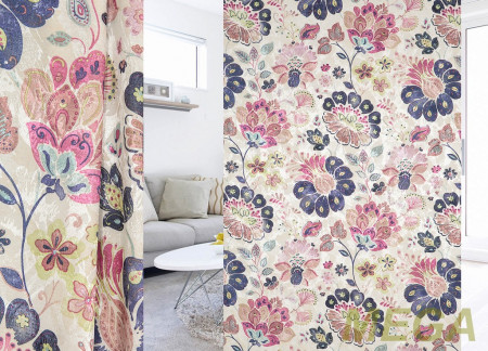 Ткани портьерные Печать Жаккард GL PP1102-2/150 P Pech