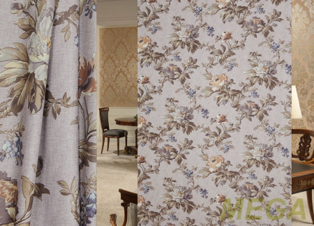 Ткани портьерные Печать Сатен ERT BK7012-1/280 P Pech