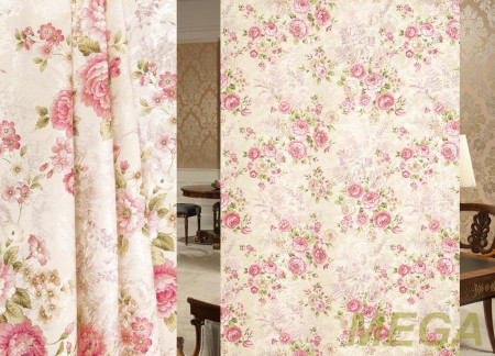 Ткани портьерные Печать Жаккард ERT DP3874-1/280 P Pech