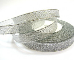 Лента металлизированная декоративная "люрекс" 12мм (уп.250ярд(10рулл*25ярд)