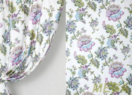 Ткани портьерные Печать Сатен ERT YQ1090-1/280 P Pech