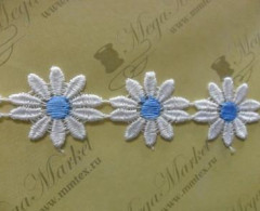 Кружево № 25090 шир.25мм ромашка крупная