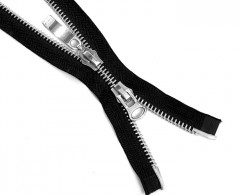 Молния металл Т-8 2 замка 75см (100шт) никель 