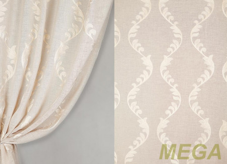 Ткани портьерные Вышивка Лен HH MJ615-2/280 LB