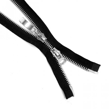 Молния металл никель Т-8 2 замка Разъемная 85см в Пензе