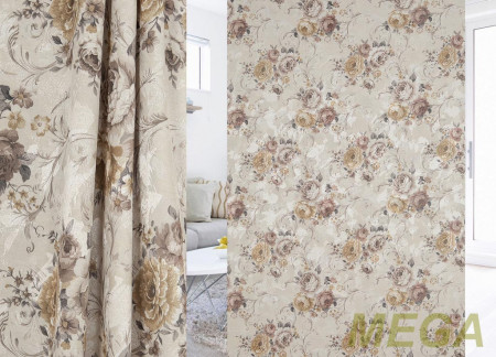 Ткани портьерные Печать Жаккард GL PP1059-1/150 P Pech
