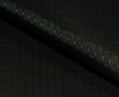 Ткань Оксфорд 600 WR/PU Рип-Стоп 200+/-10гр.м2 гладь (Черный)