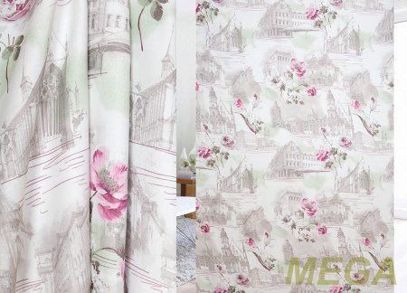 Ткани портьерные Печать Сатен TC PDX2426-3/280 PPech