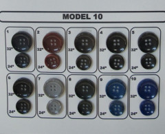 Пуговицы костюмные модель №10 24L-15мм(уп.1000шт)